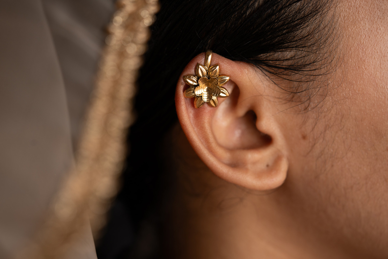 Padmakosha Earcuffs