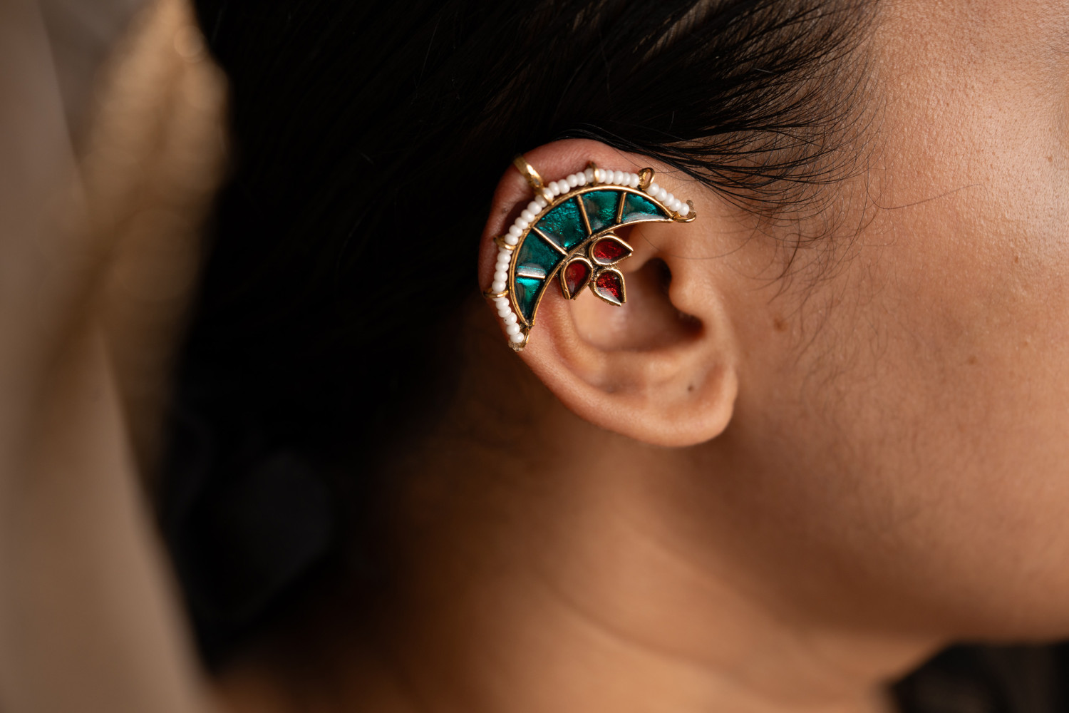 Chandrakala Earcuffs